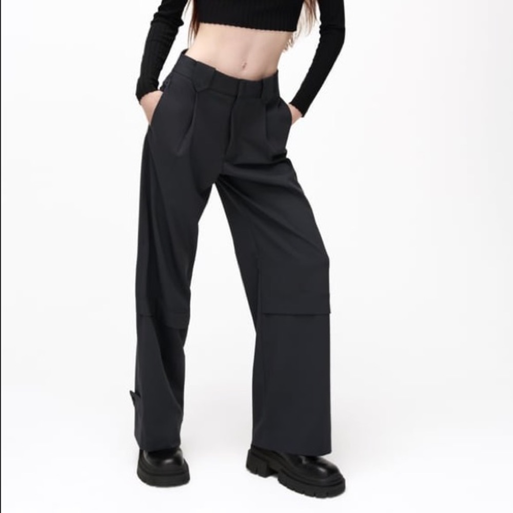 Pleated pants